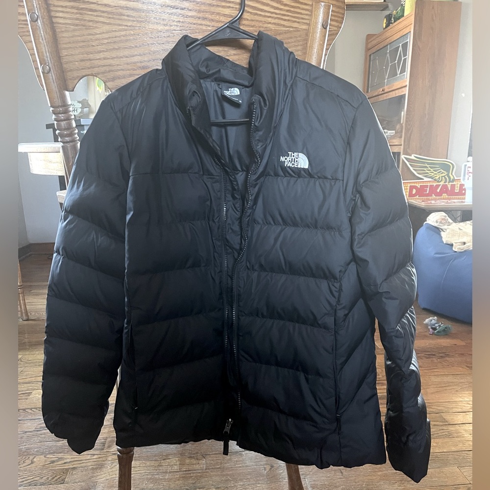 Black The North Face puffer jacket